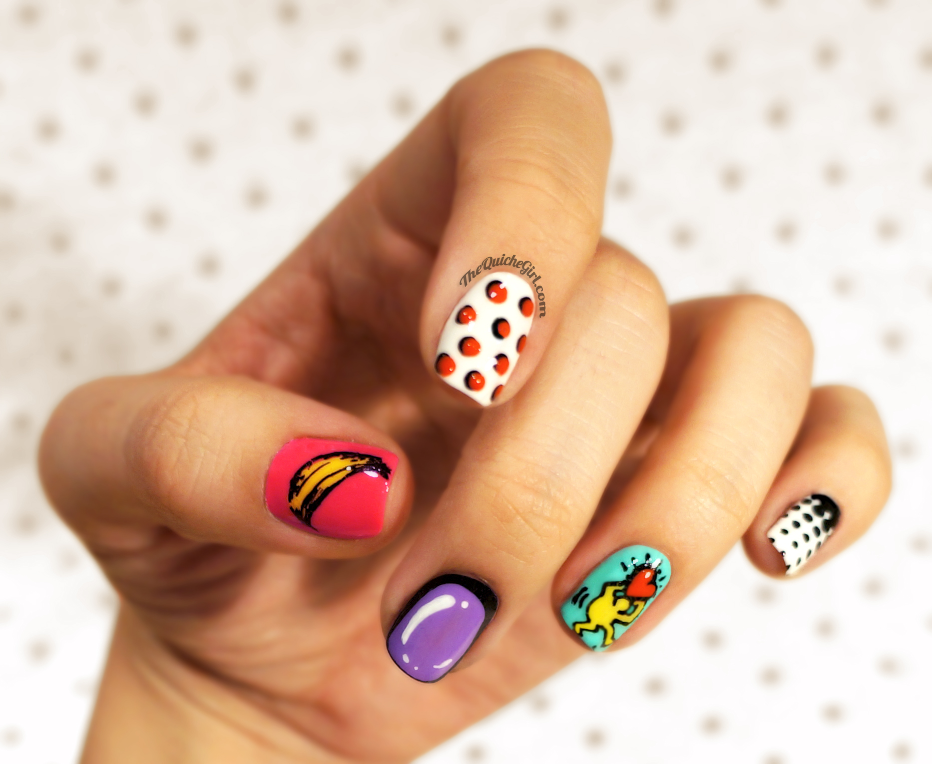 Sunday Nail Battle // Pop Art sur mes doigts ! | QuicheGirl